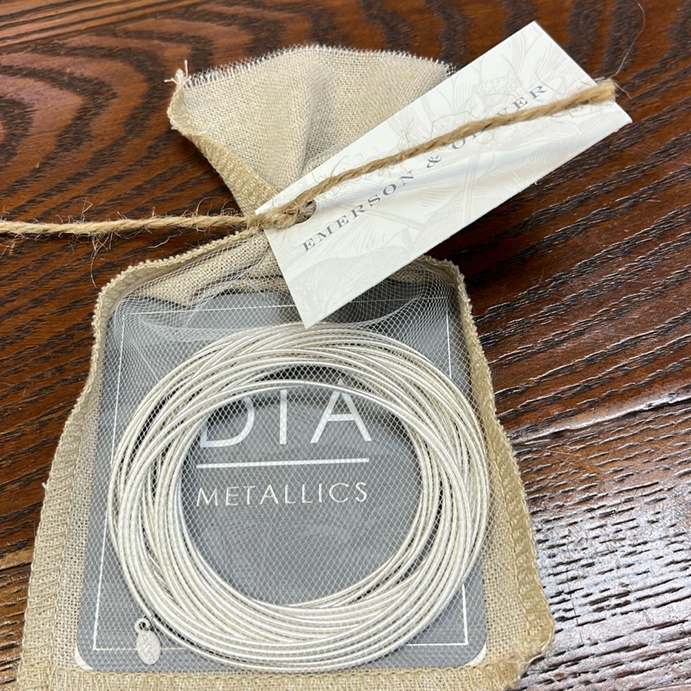25 pack of Emerson and Oliver DIA Metallic Sterling  Silver bracelets